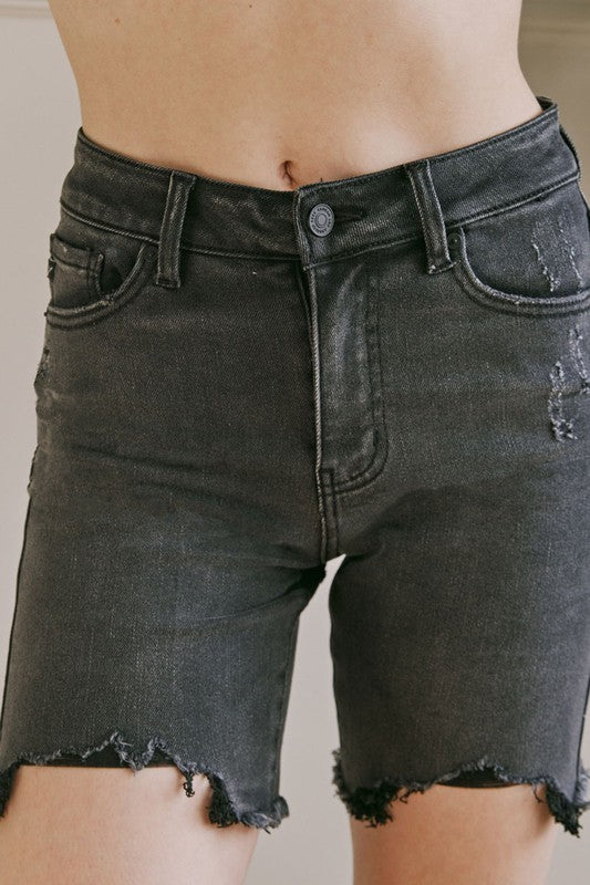 Heren Korte Broek Hoog Taille Ademend Katoen Black 3