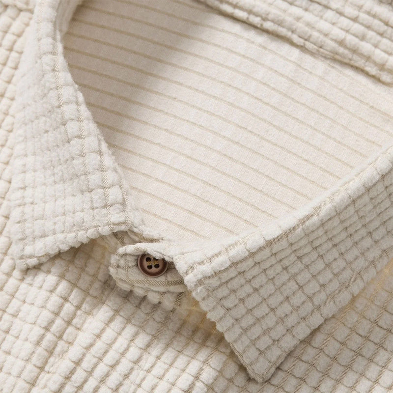 Heren Korte Mouwen Overhemd en Short Set Casual 3