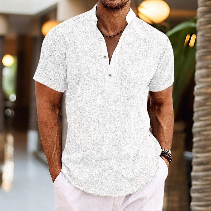 Heren Korte Mouwen Shirt Casual 2
