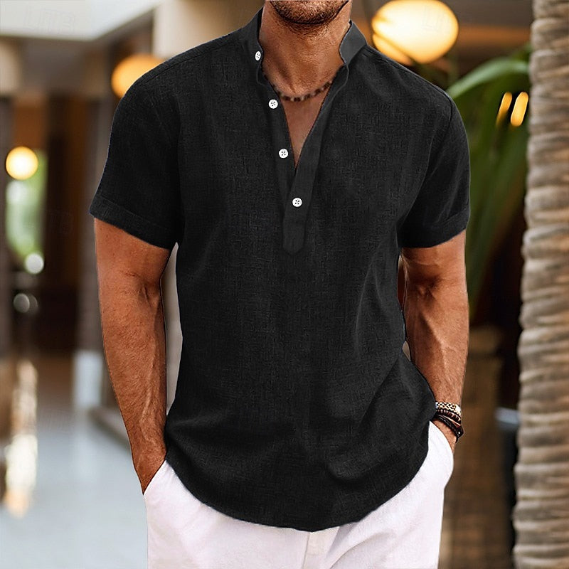 Heren Korte Mouwen Shirt Casual 3
