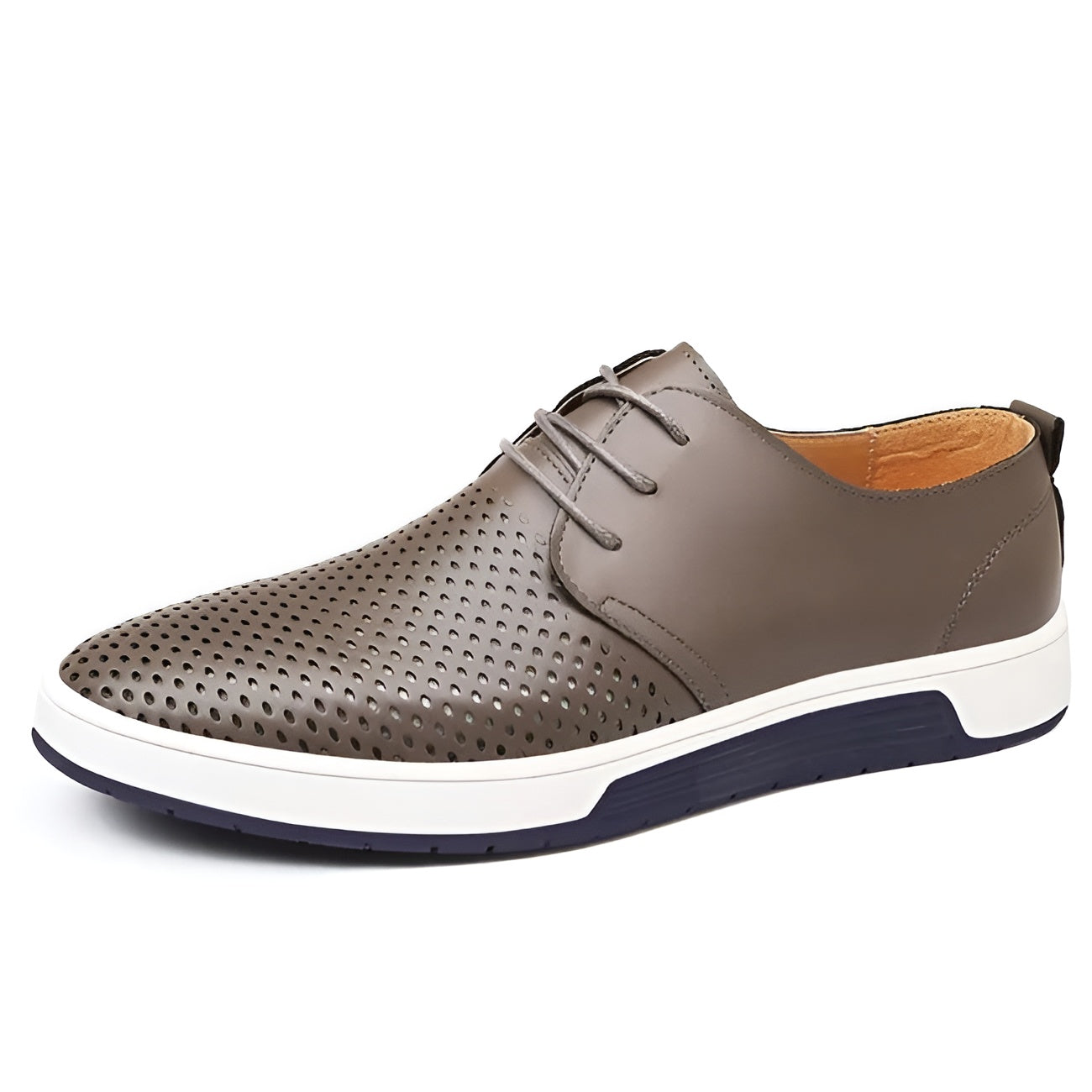 Heren Lage Sneakers Met Perforaties 4