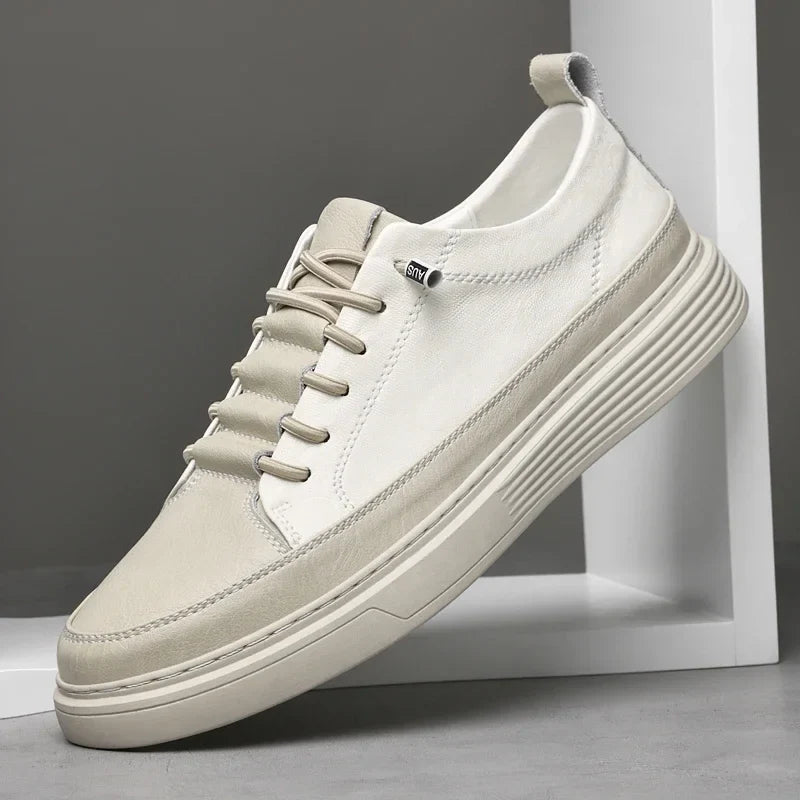 Heren Lage Sneakers met Platform en Veters 9