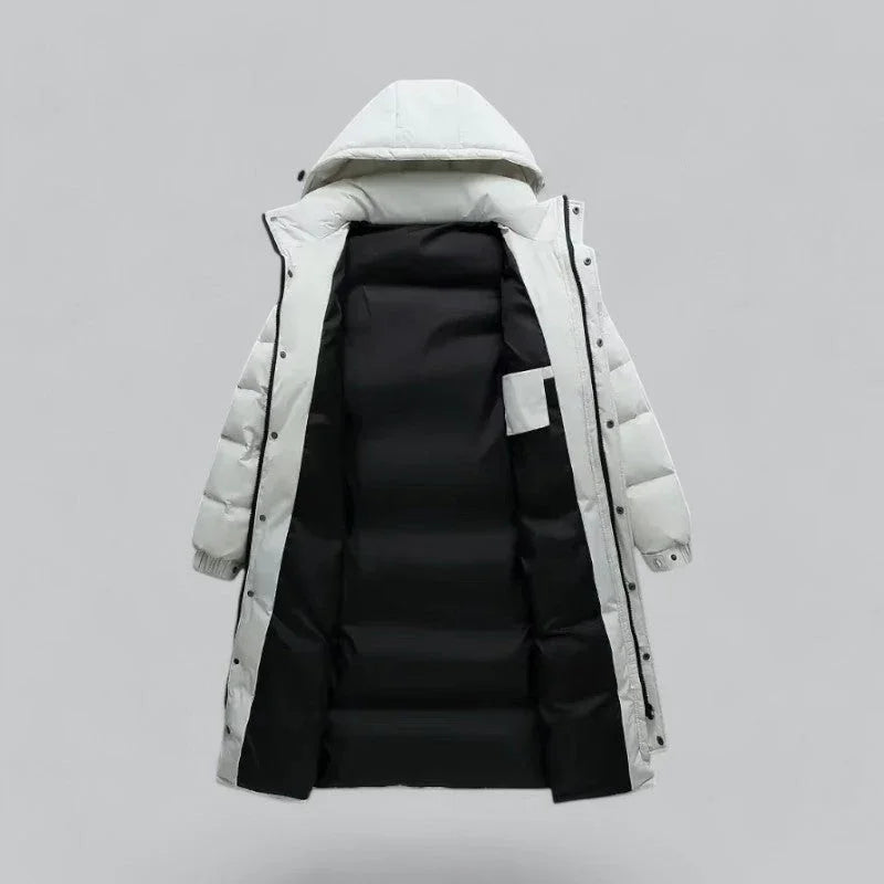 Heren Lange Pufferparka Winterstijl 1