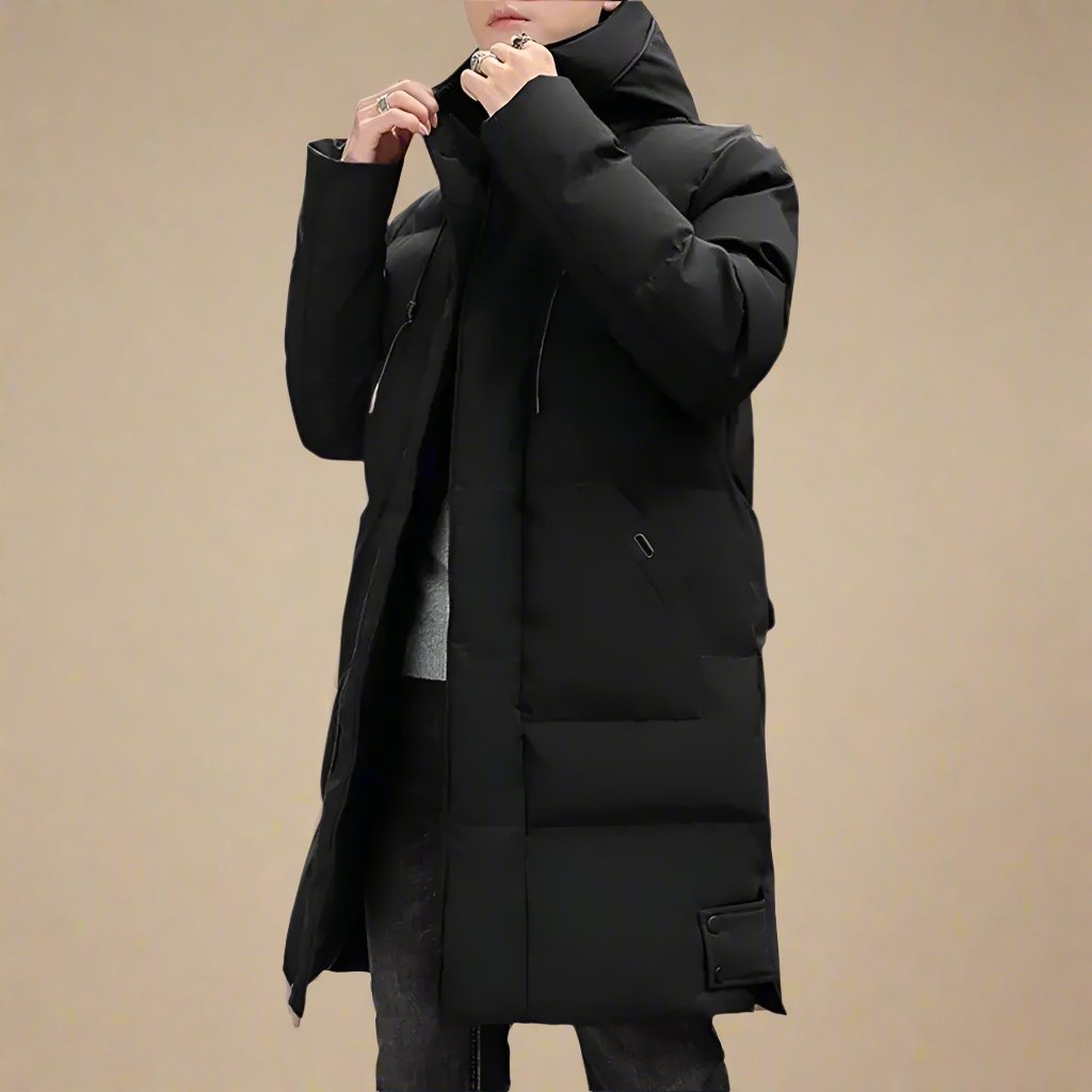 Heren Lange Waterdichte Jas Modern Design 1