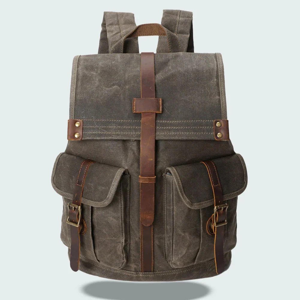 Heren Laptoprugzak Flap Vintage Stijl 1