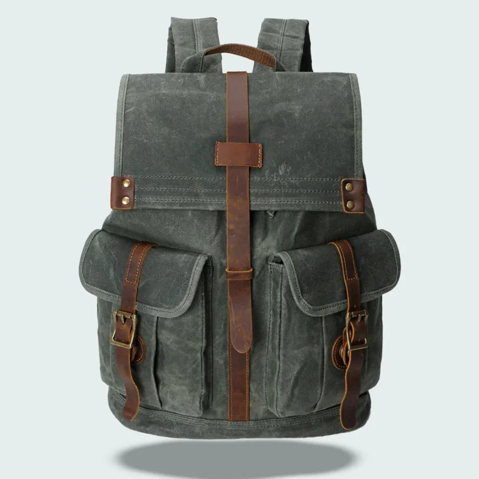 Heren Laptoprugzak Flap Vintage Stijl 2