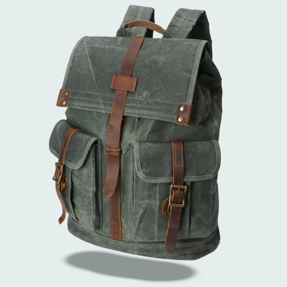 Heren Laptoprugzak Flap Vintage Stijl 5