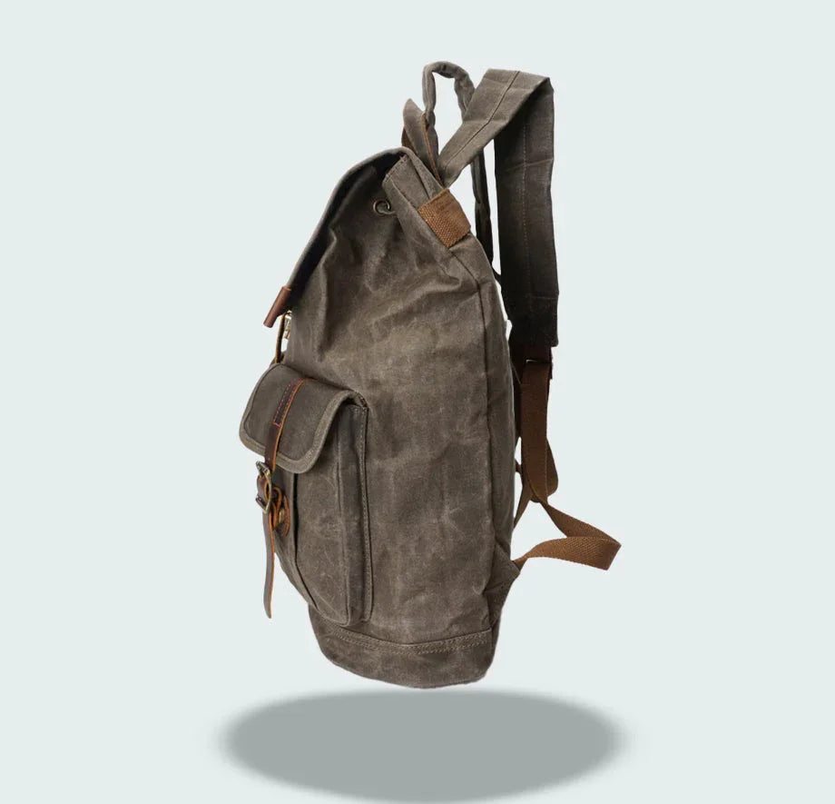 Heren Laptoprugzak Flap Vintage Stijl 6