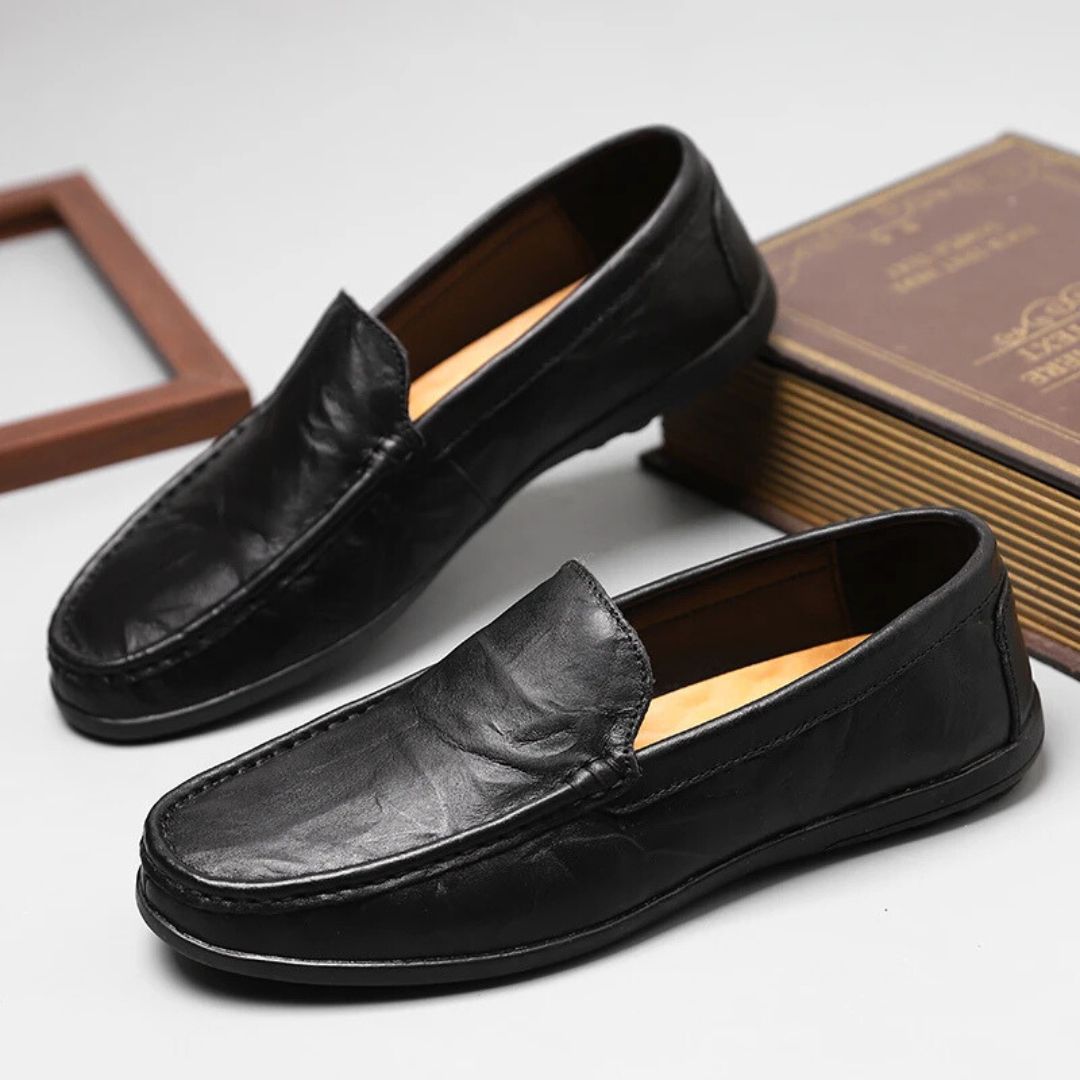 Heren Loafers Echt Leer Comfortabele Pasvorm Casual Formele Gelegenheden 3