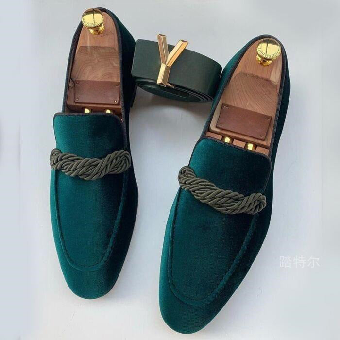Heren Loafers Fluwelen Stijl 1