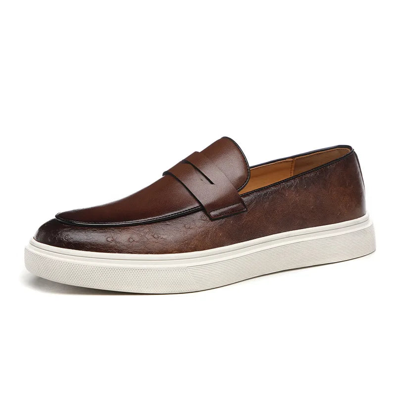 Heren Loafers Monniksband Slangenleer Retro Brits 5