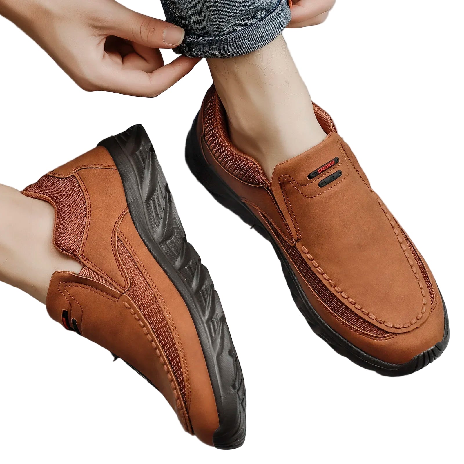 Heren Loafers Sneakers Retro Handgemaakt Casual Schoenen 2