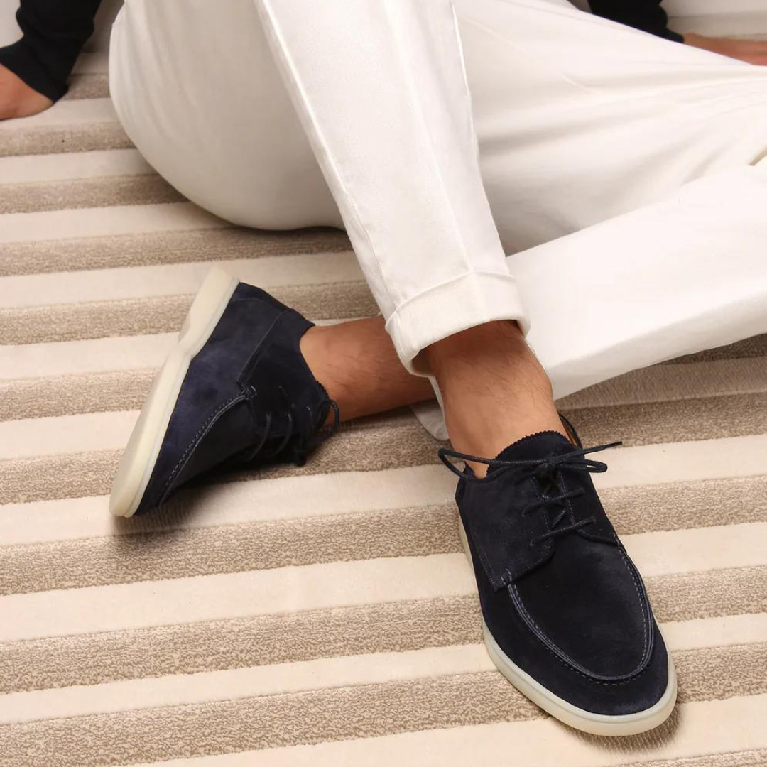 Heren Loafers Suède Casual Met Strak Silhouet 1