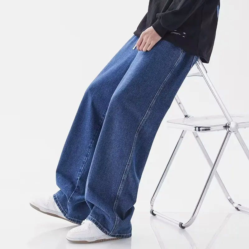 Heren Losse Jeans Met Wijde Pijpen 3