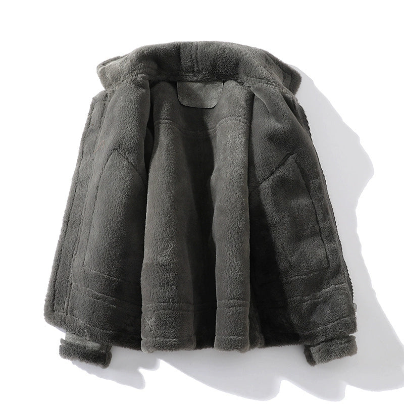 Heren Moto-Jas met Shearling Constructie 2