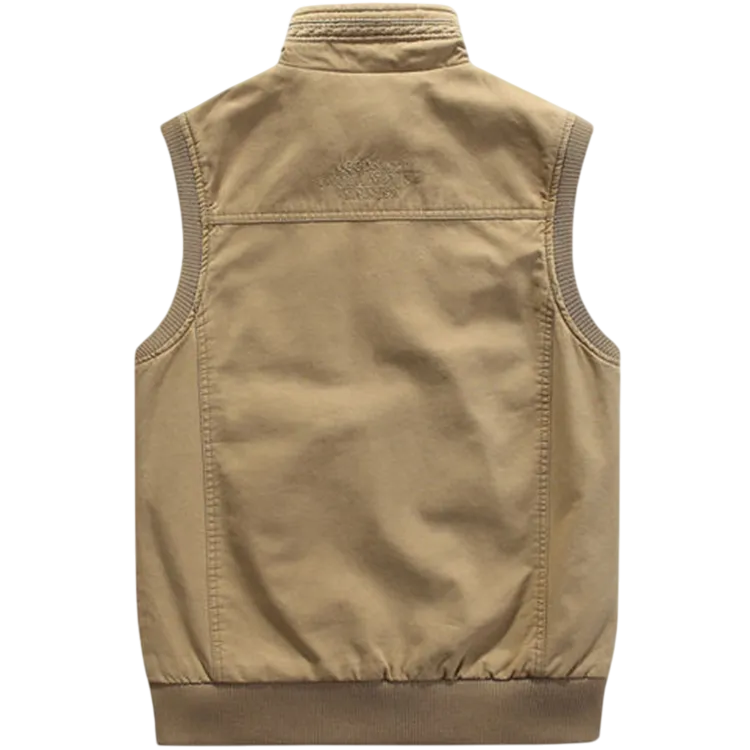 Heren Multi-Pocket Vest Vintage Stijl 6