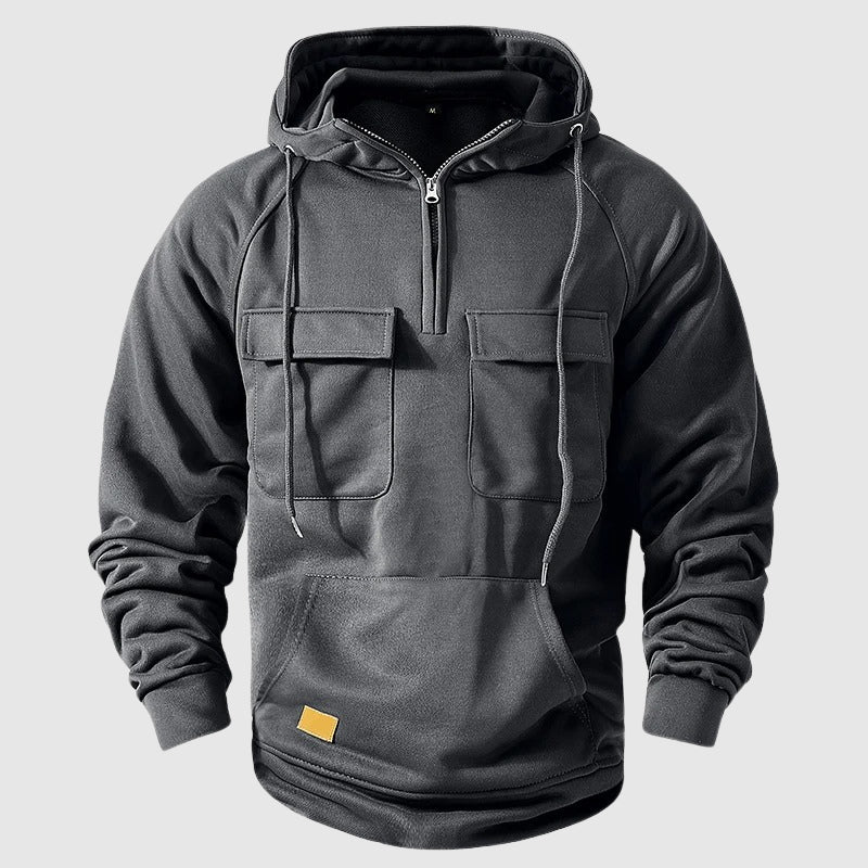 Heren MultiPocket Hoodie Met Capuchon 2