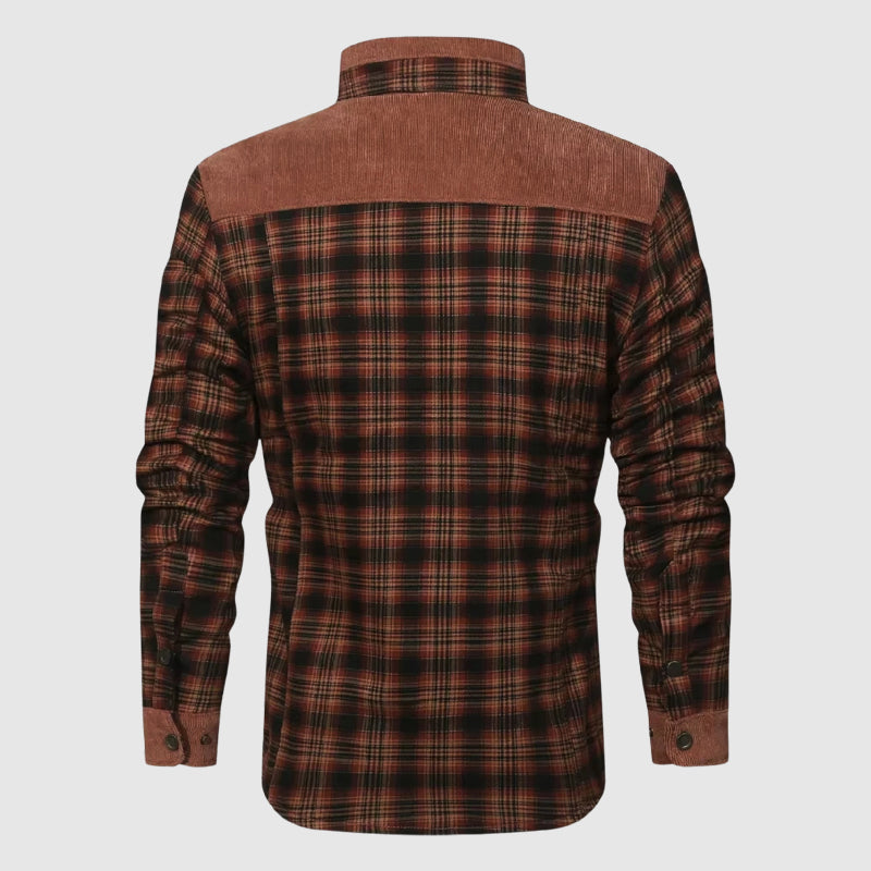 Heren Outdoorjas Geruit met Sherpa Voering 5