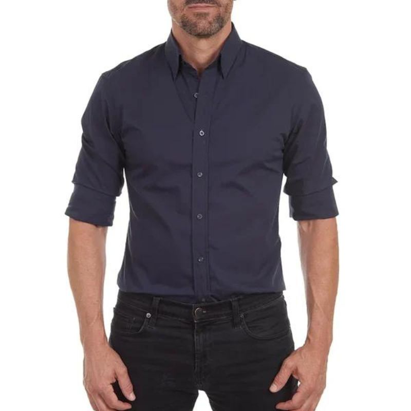 Heren Overhemd Casual Met Ritssluiting Moderne Stijl 2