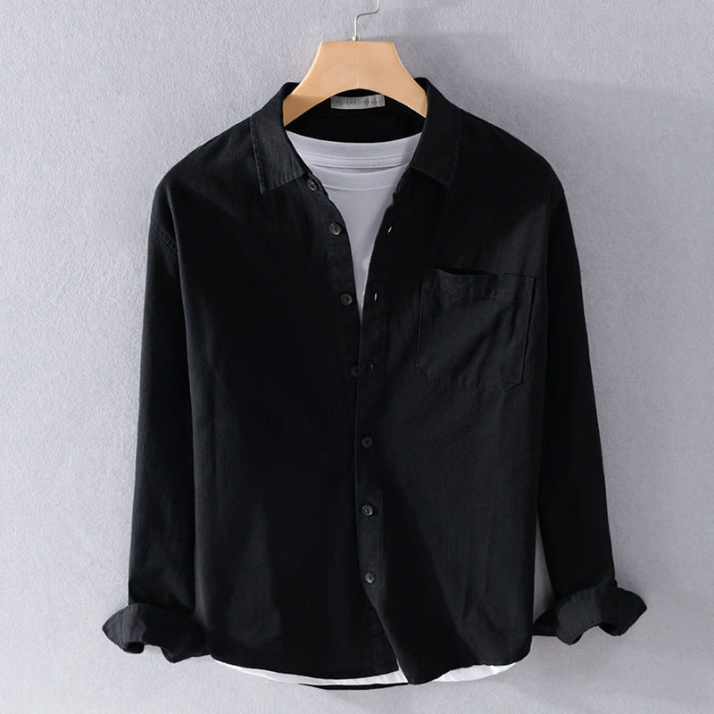 Heren Overhemd Casual Stijl met Lange Mouwen en Knoopsluiting 1