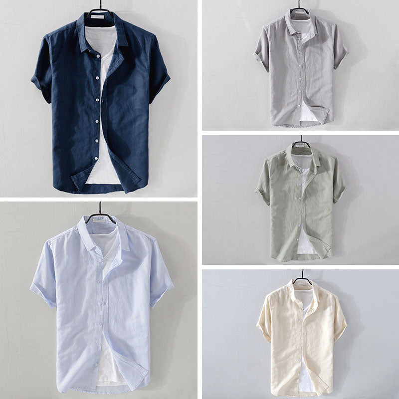 Heren Overhemd Korte Mouwen Casual 6