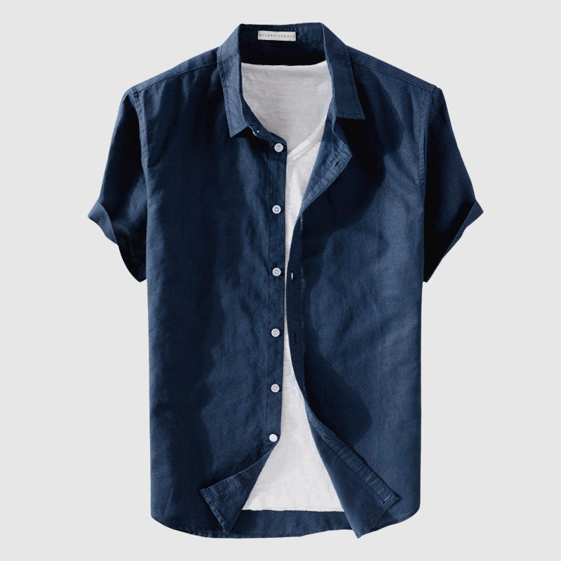 Heren Overhemd Korte Mouwen Casual 7