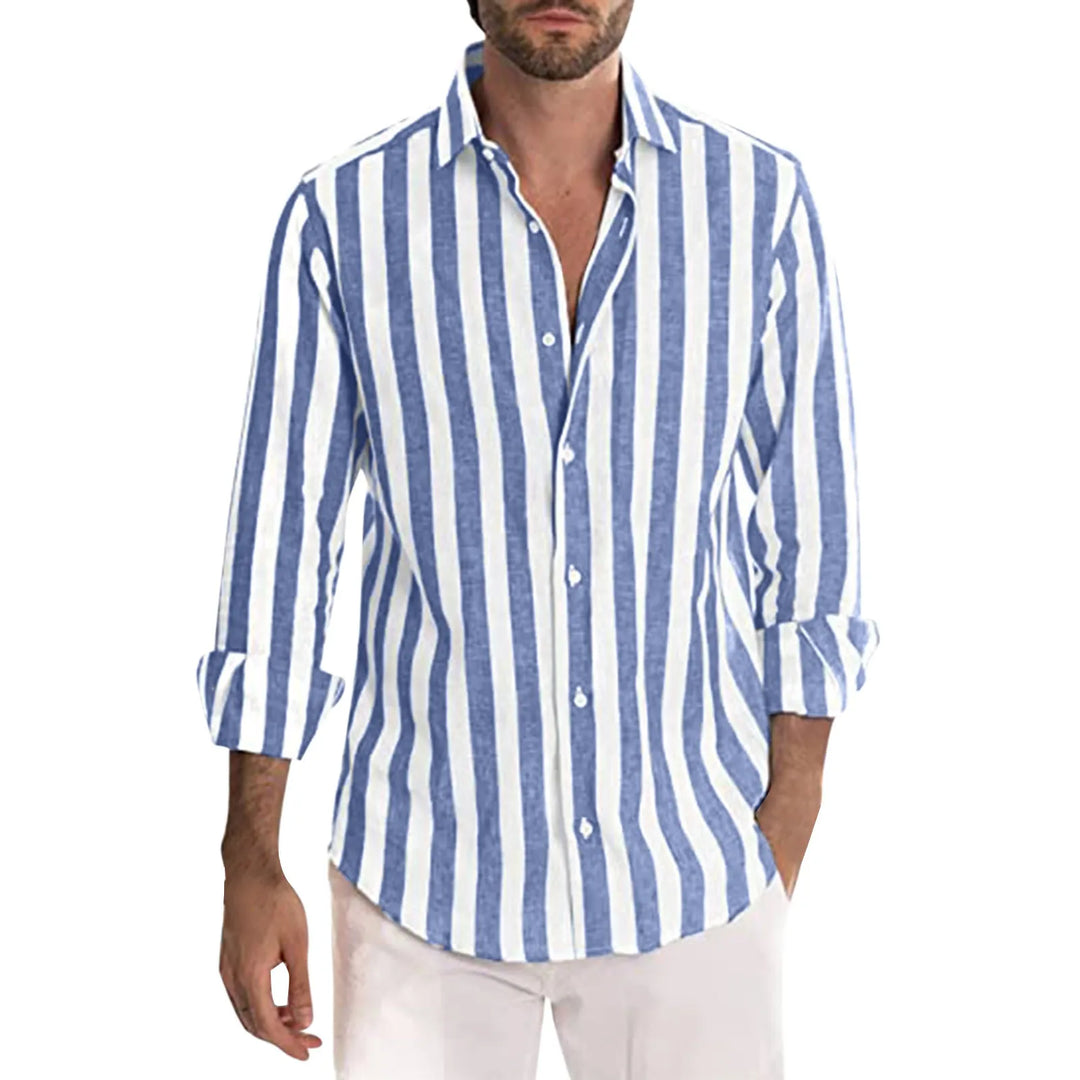 Heren Overhemd Linnen Casual Stijl 0