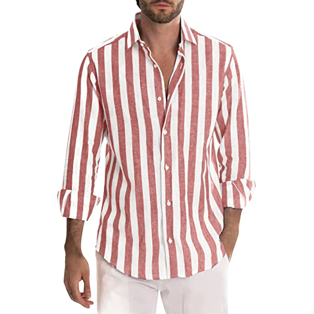 Heren Overhemd Linnen Casual Stijl 1