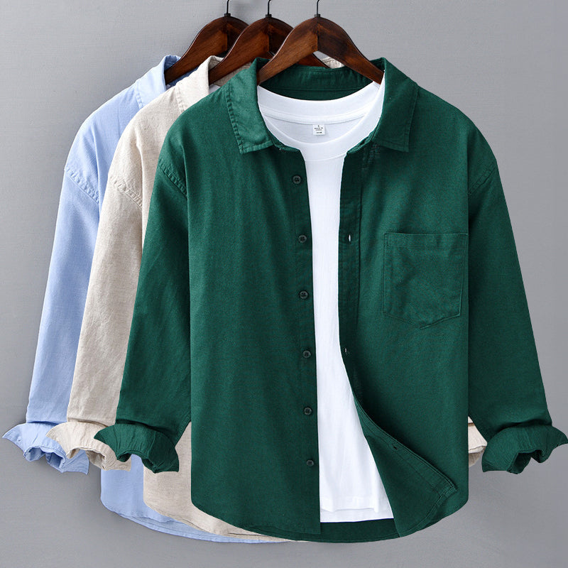 Heren Overhemd Met Reverskraag Casual Stijl 6