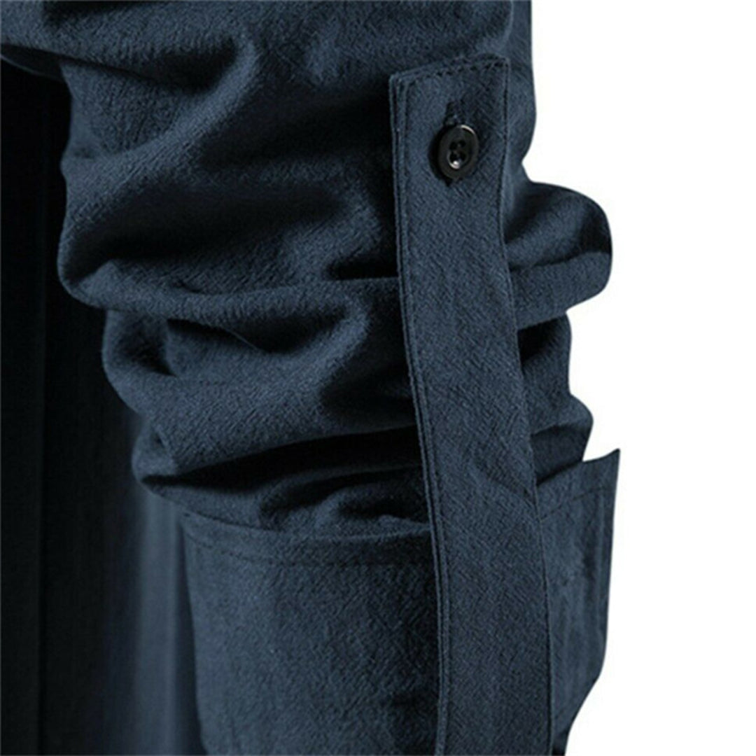 Heren Overhemd V-hals Casual Stijl 7