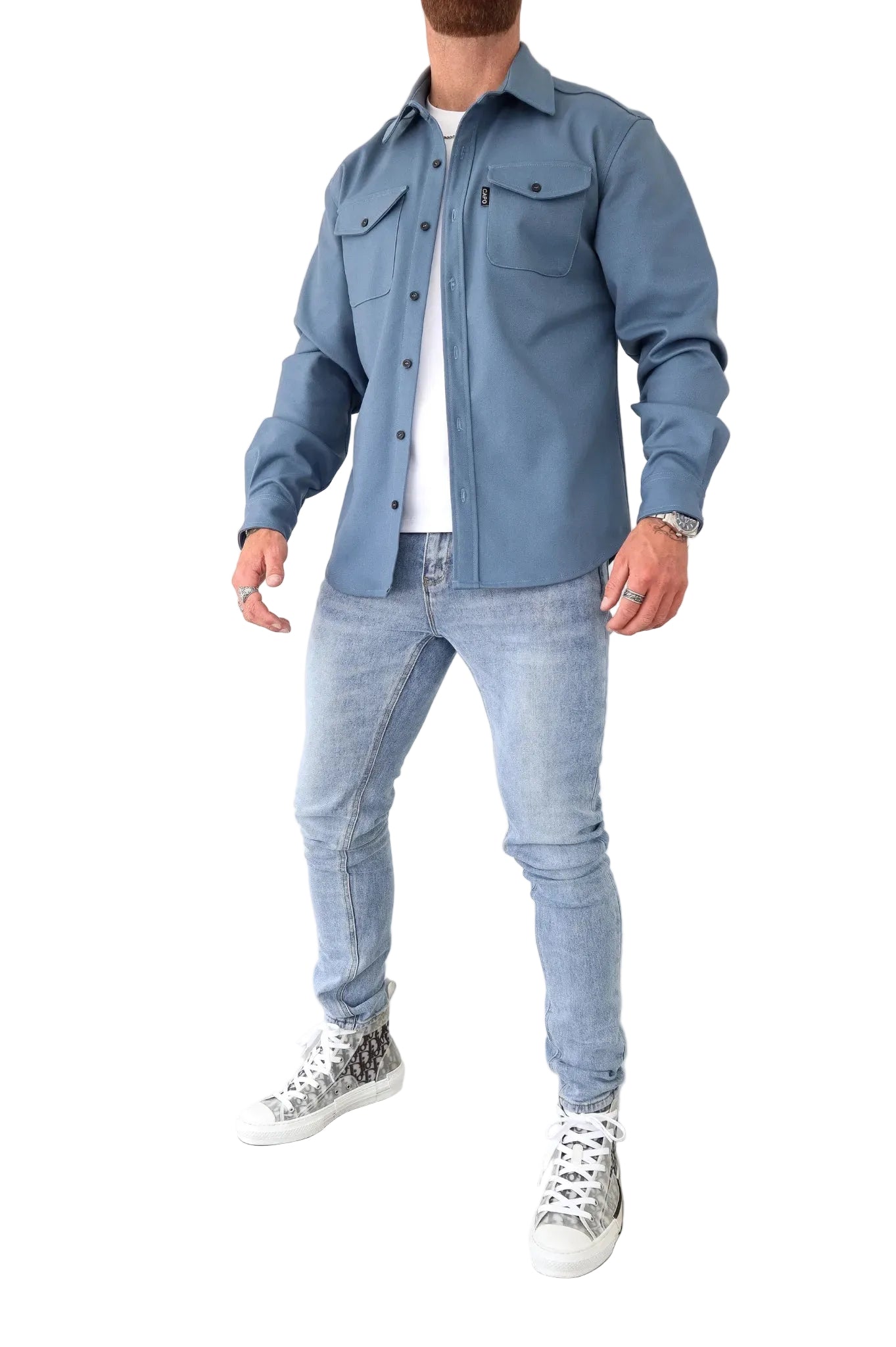 Heren Overhemdjack Modern Stijlvol voor Casual en Formele Gelegenheden 0