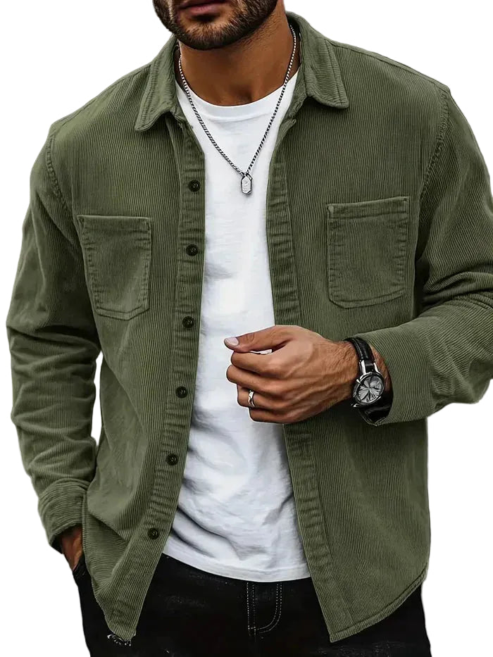 Heren Overshirt Casual Met Lange Mouwen 0