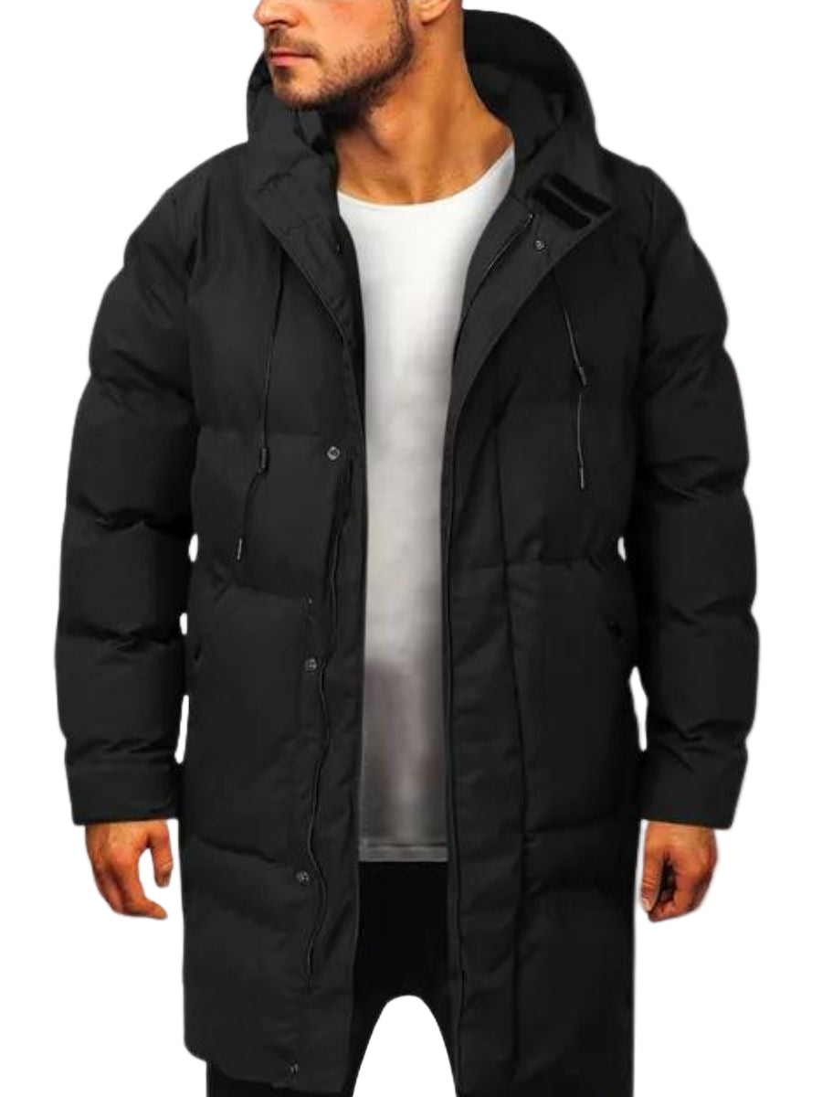 Heren Parka Jas Minimalistisch Voor Winter Activiteiten 0