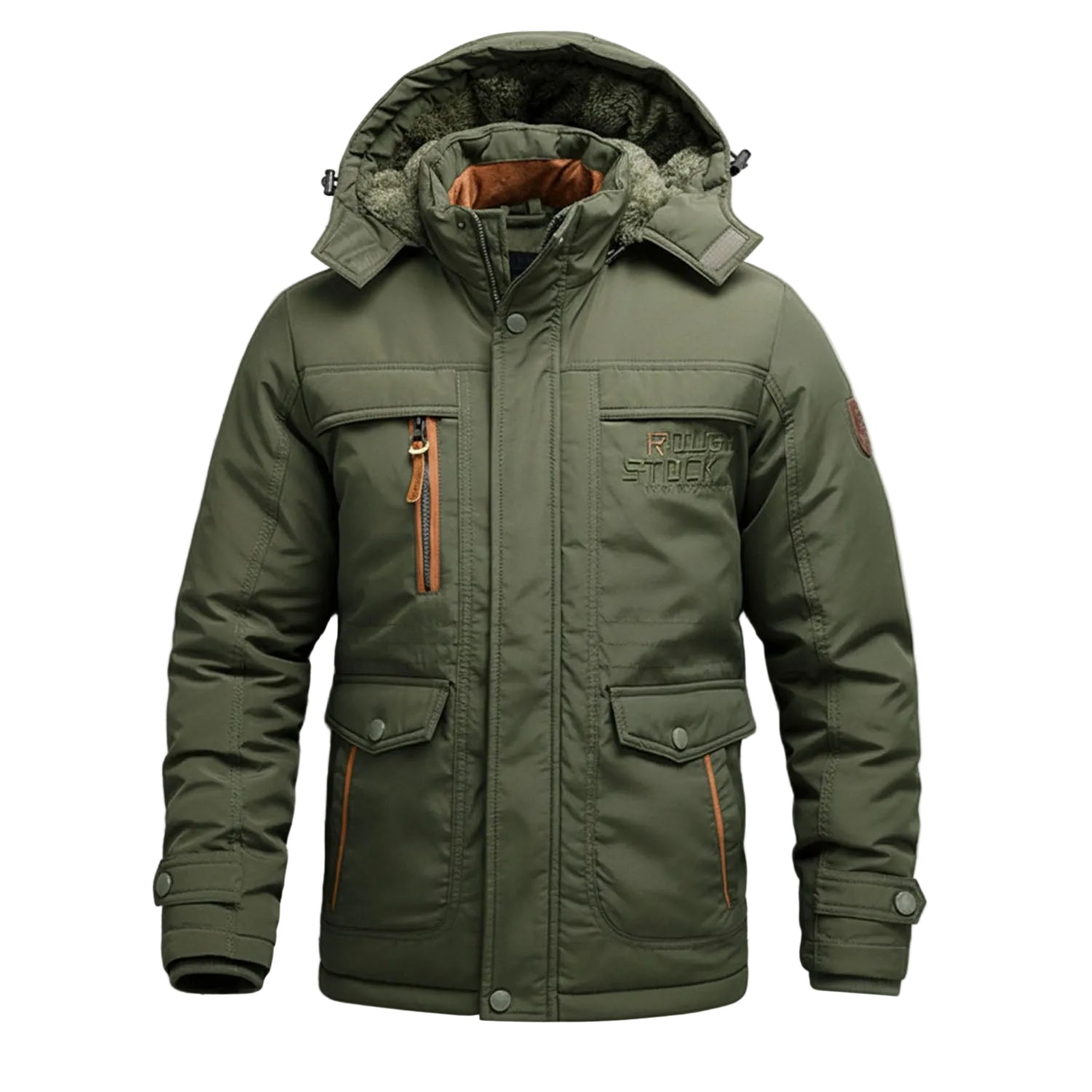 Heren Parka met Capuchon en Cargozakken 0