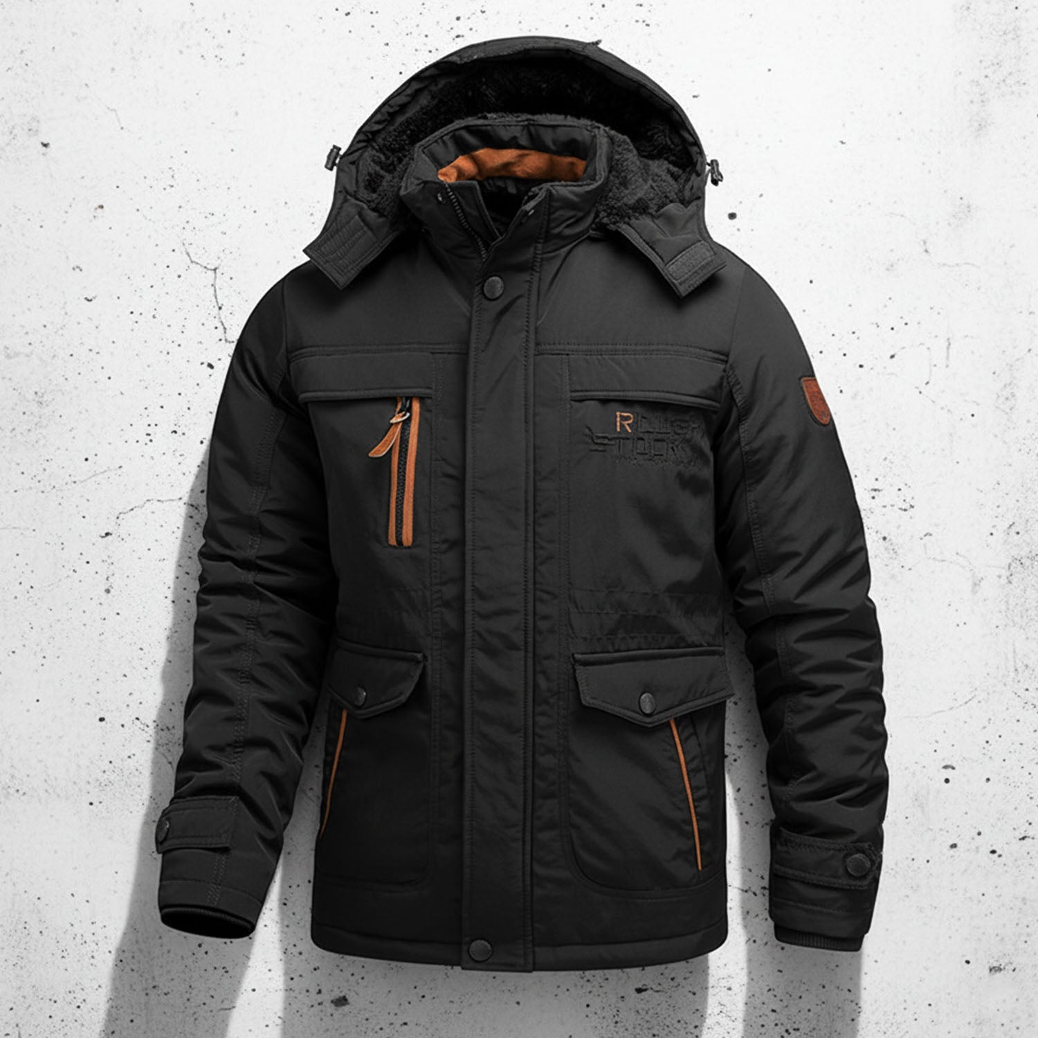 Heren Parka met Capuchon en Cargozakken 2