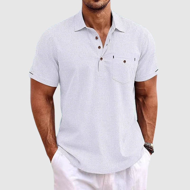 Heren Poloshirt Casual Stijl met Omslagkraag 2