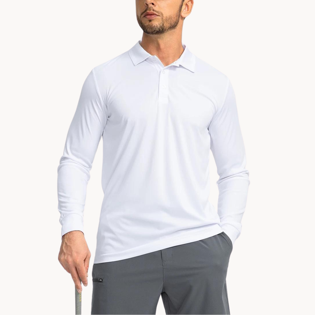Heren Poloshirt Klassieke Kraag Ademend Stretch Voor Casual En Formele Gelegenheden 0