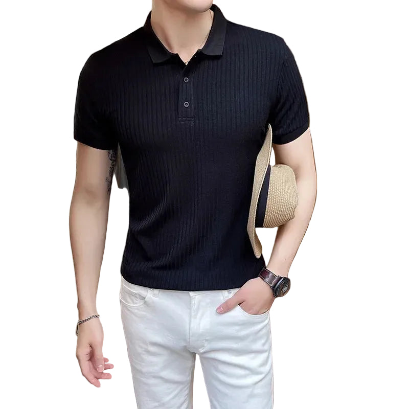 Heren Poloshirt Korte Mouw Slim Fit 3