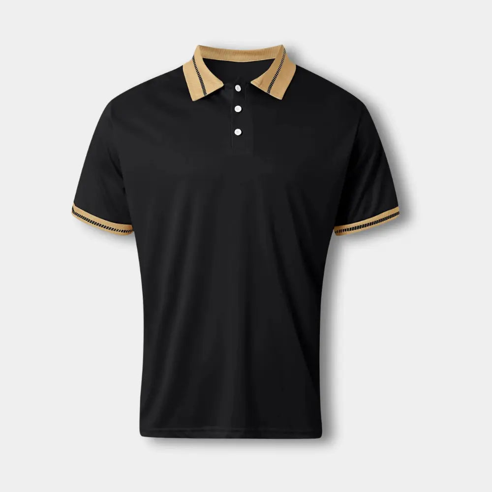 Heren Poloshirt Korte Mouwen Met Contrasterende Kraag 5