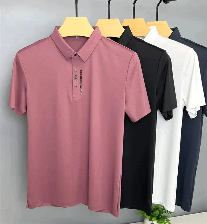 Heren Poloshirt Korte Mouwen Muscle Fit Modern Style 1