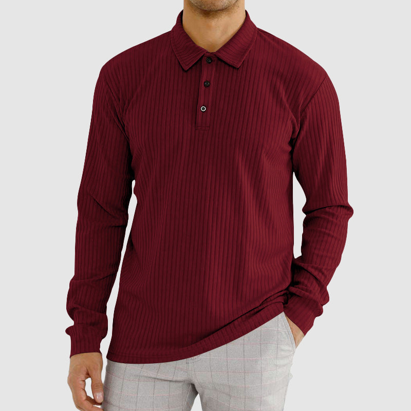 Heren Poloshirt Lange Mouwen Casual 1