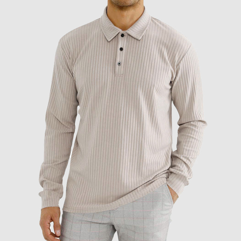 Heren Poloshirt Lange Mouwen Casual 4