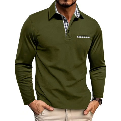 Heren Poloshirt Lange Mouwen Tijdloos voor Casual en Nette Outfits 2