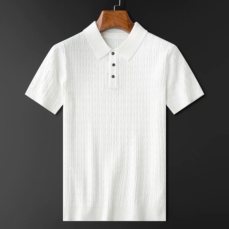 Heren Poloshirt Met Halve Knoopstijl Modern Chic 3
