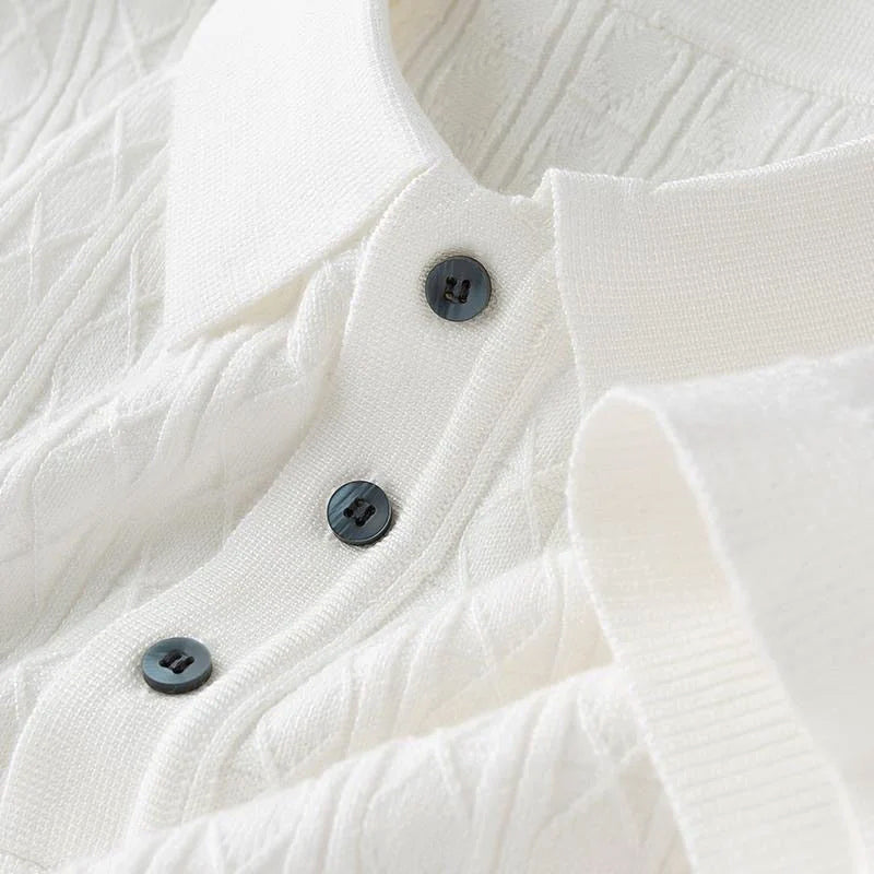 Heren Poloshirt Met Halve Knoopstijl Modern Chic 7