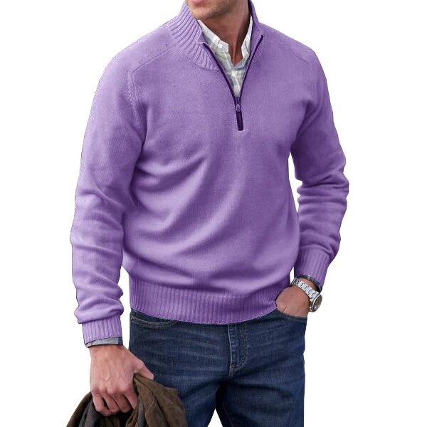 Heren Poloshirt Met Hoge Kraag Voor Koude Dagen 0