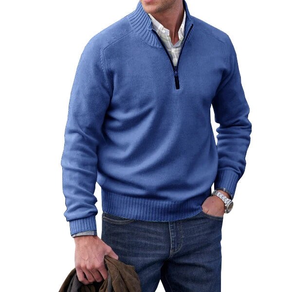 Heren Poloshirt Met Hoge Kraag Voor Koude Dagen 4