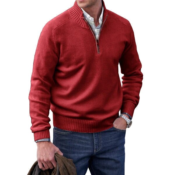 Heren Poloshirt Met Hoge Kraag Voor Koude Dagen 9