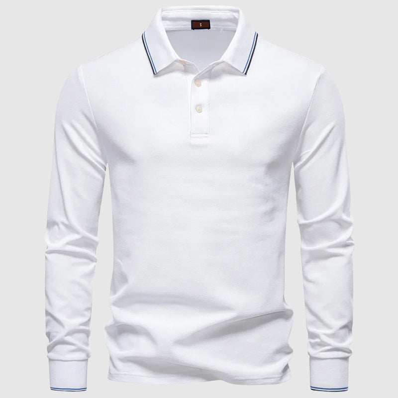 Heren Poloshirt Met Lange Mouwen 2