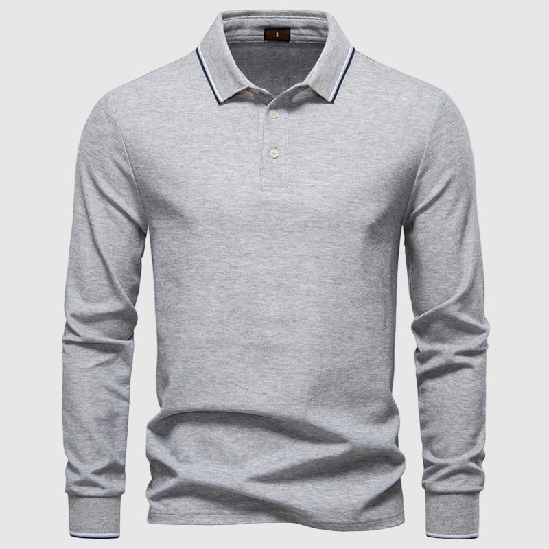 Heren Poloshirt Met Lange Mouwen 3